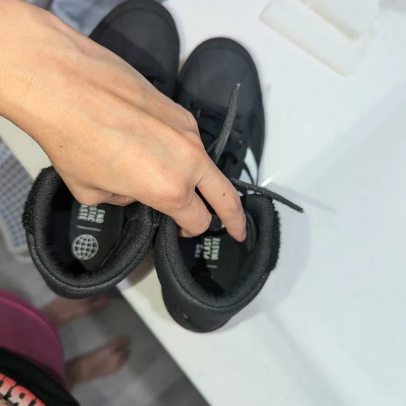 Adidas Black and White High-Top Sneakers - Picture 6 of 6